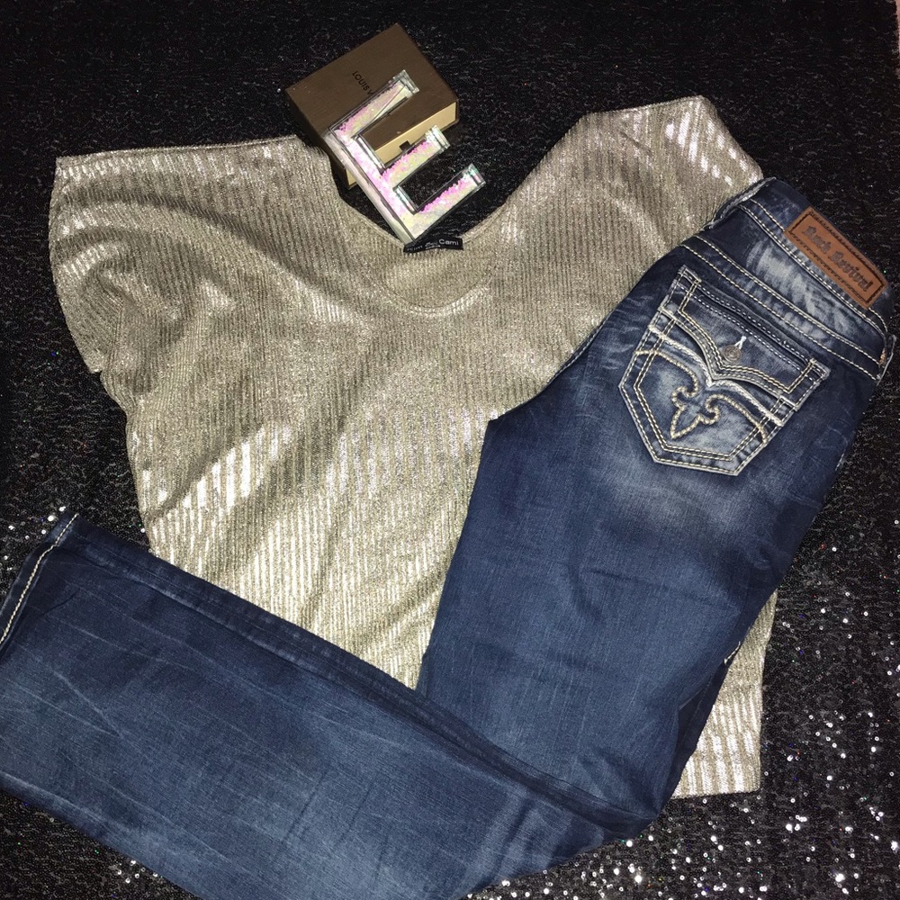 Metallic liquid shirt